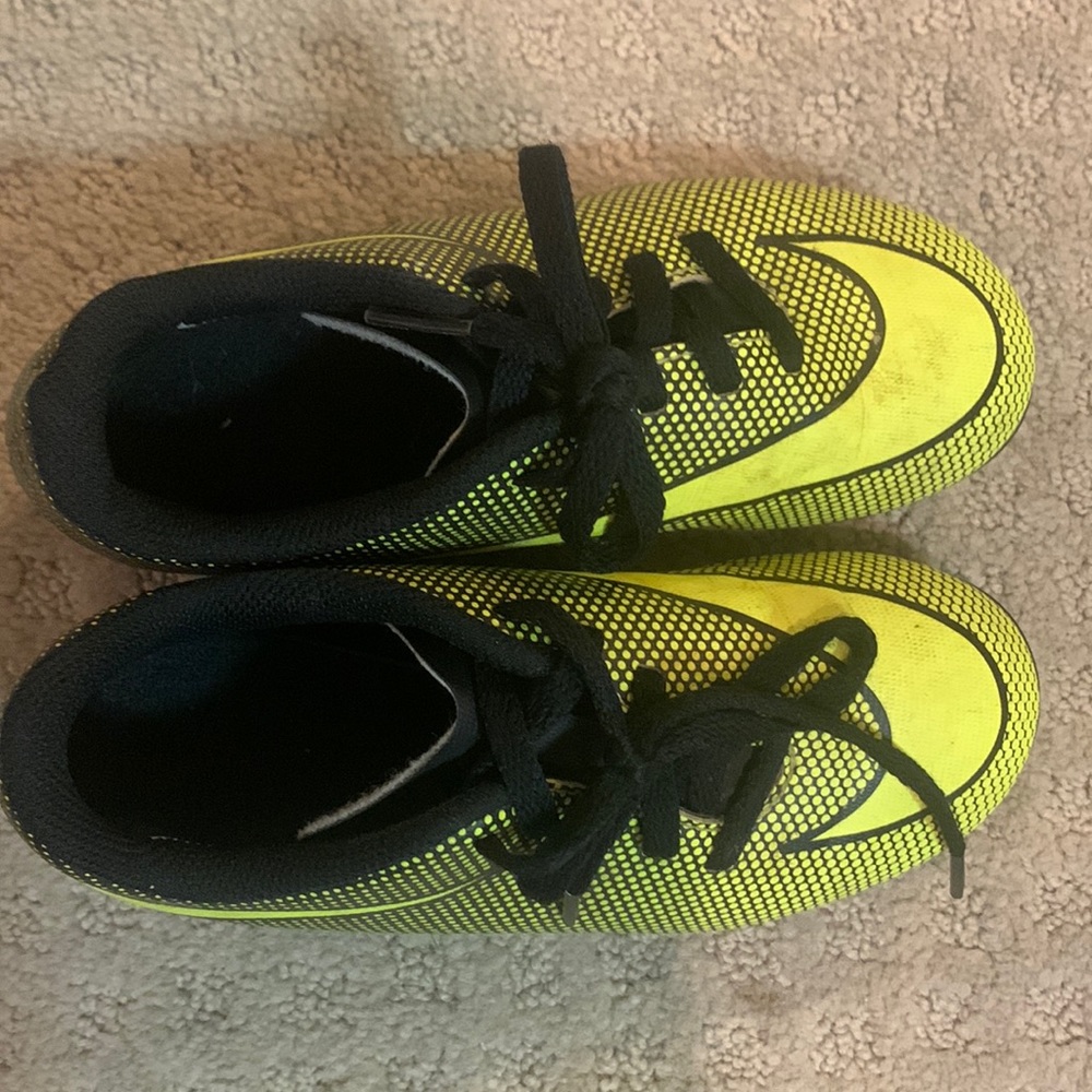 Little kid size 12 NIKE soccer cleats